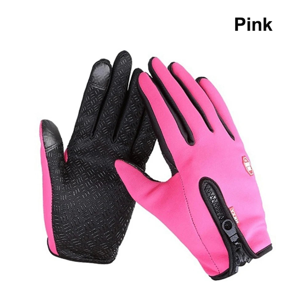 Hot Winter Gloves For Men Women Touchscreen Warm Outdoor Cycling Driving Motorcycle Cold Gloves Windproof Non-Slip Womens Gloves